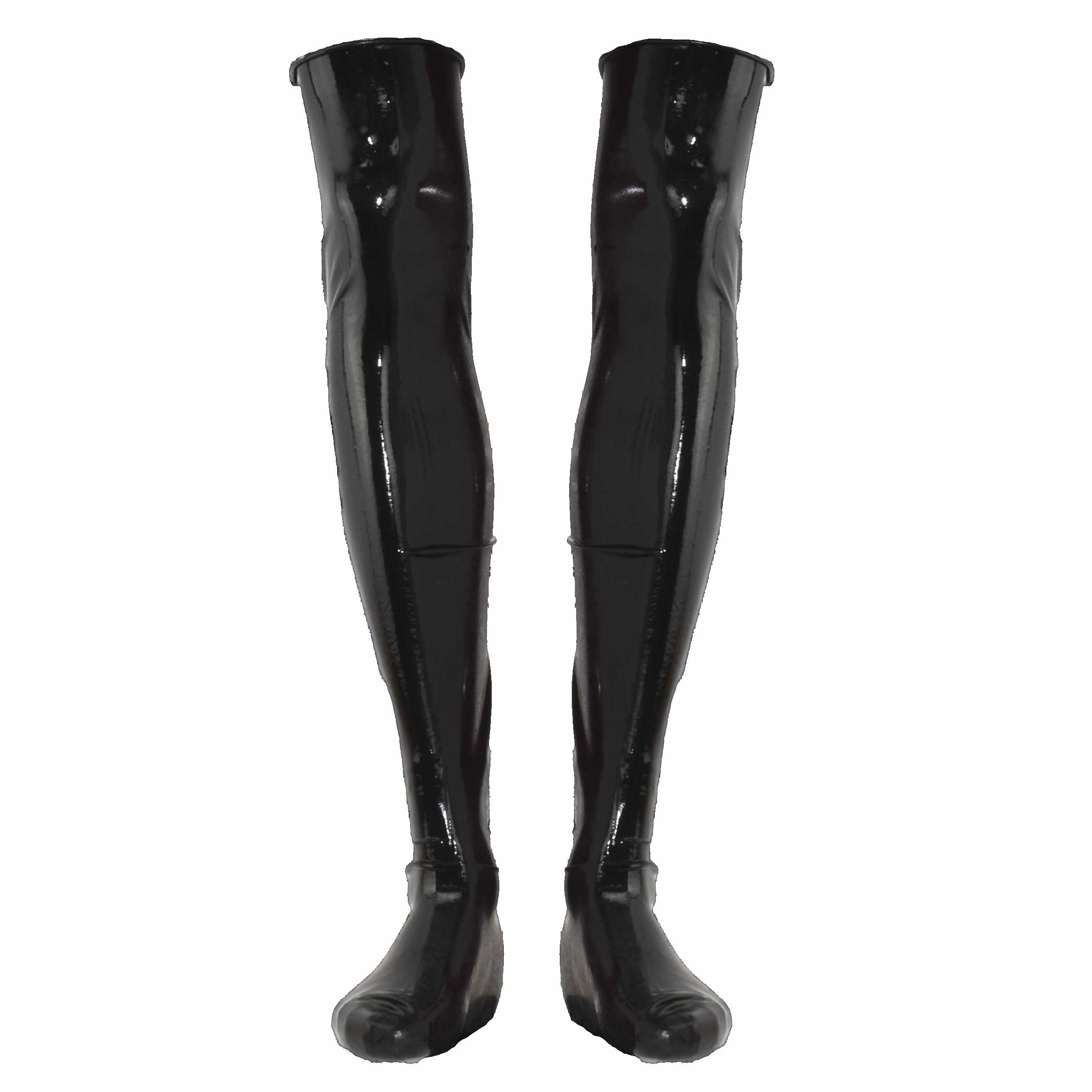 Latex high deals heel boots