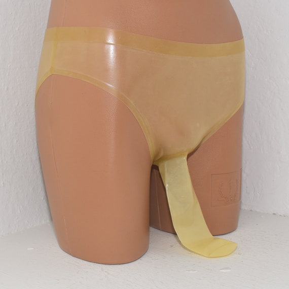 Latex Briefs With Corrugated Condom Hand Made and Top Quality Size