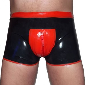 Latex Shorts With Double Zipper/inner Condom 0.4 Mm Size S 4359 -   Canada