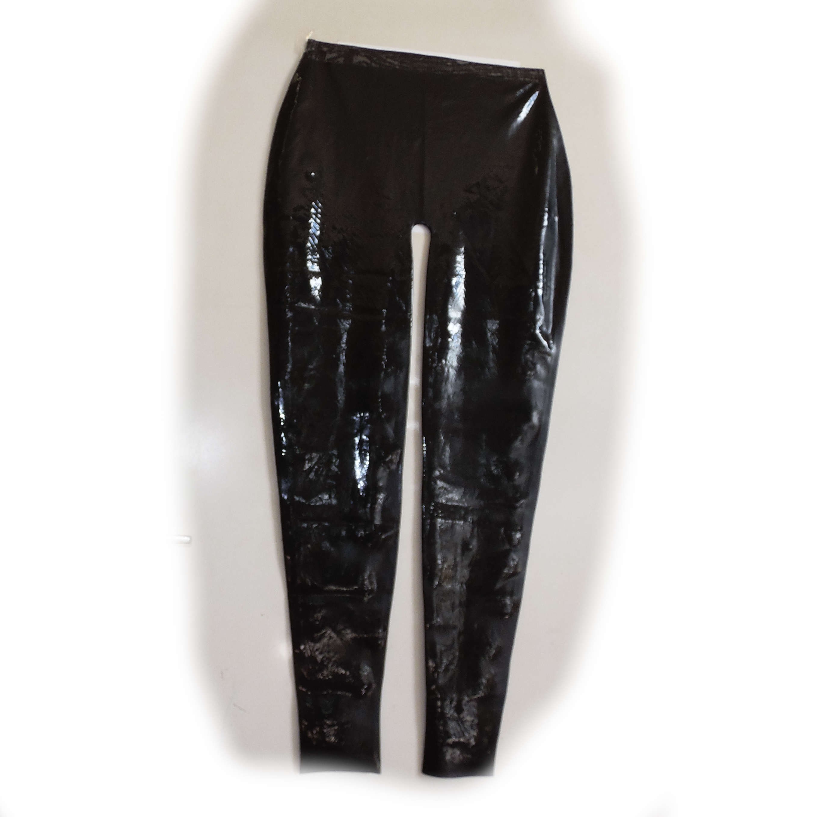 Latex Rubber Gummi Leggings Penishülle Women/Men Black Pants Gummihose