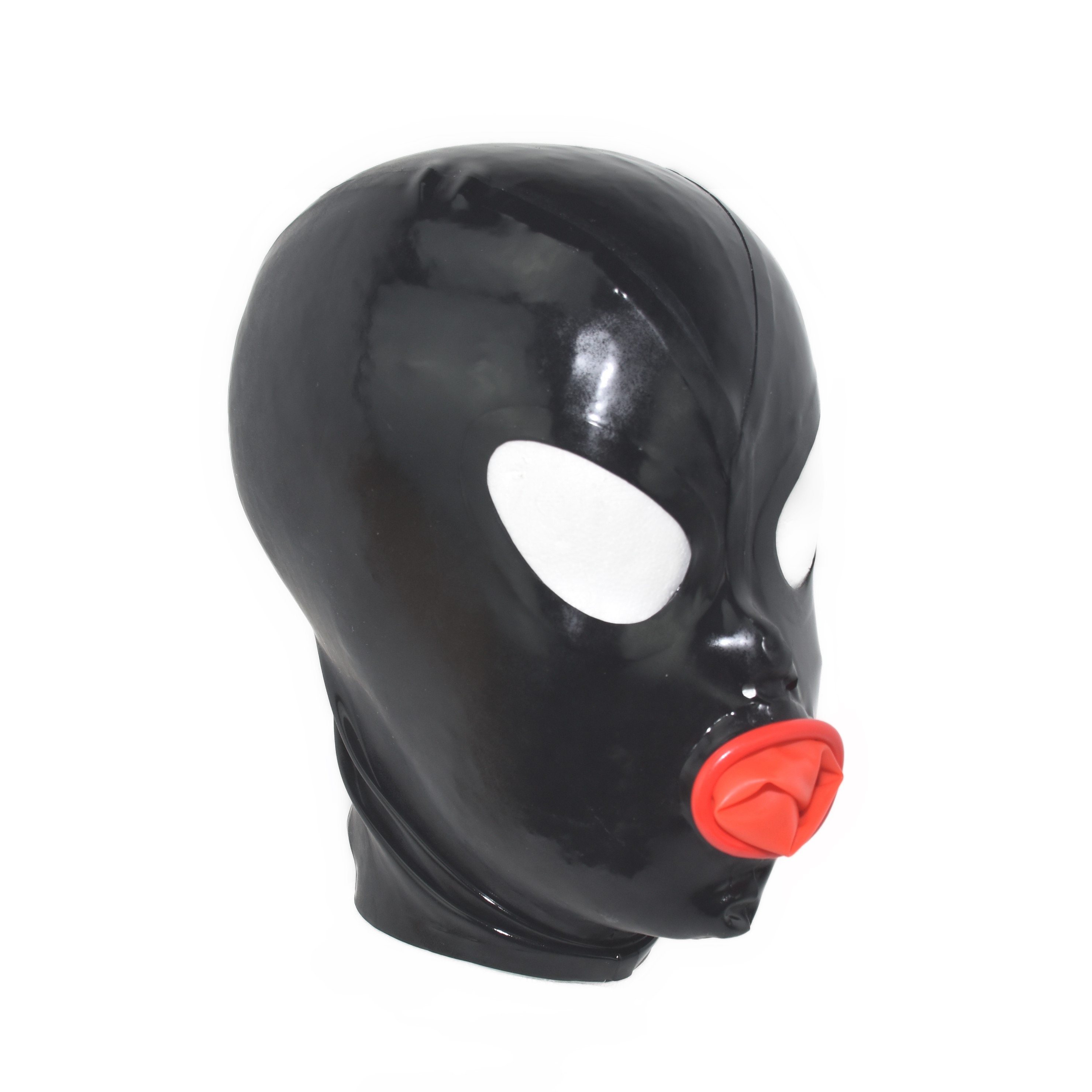 Latex Mask Oral Condom Black 0.4 Mm M