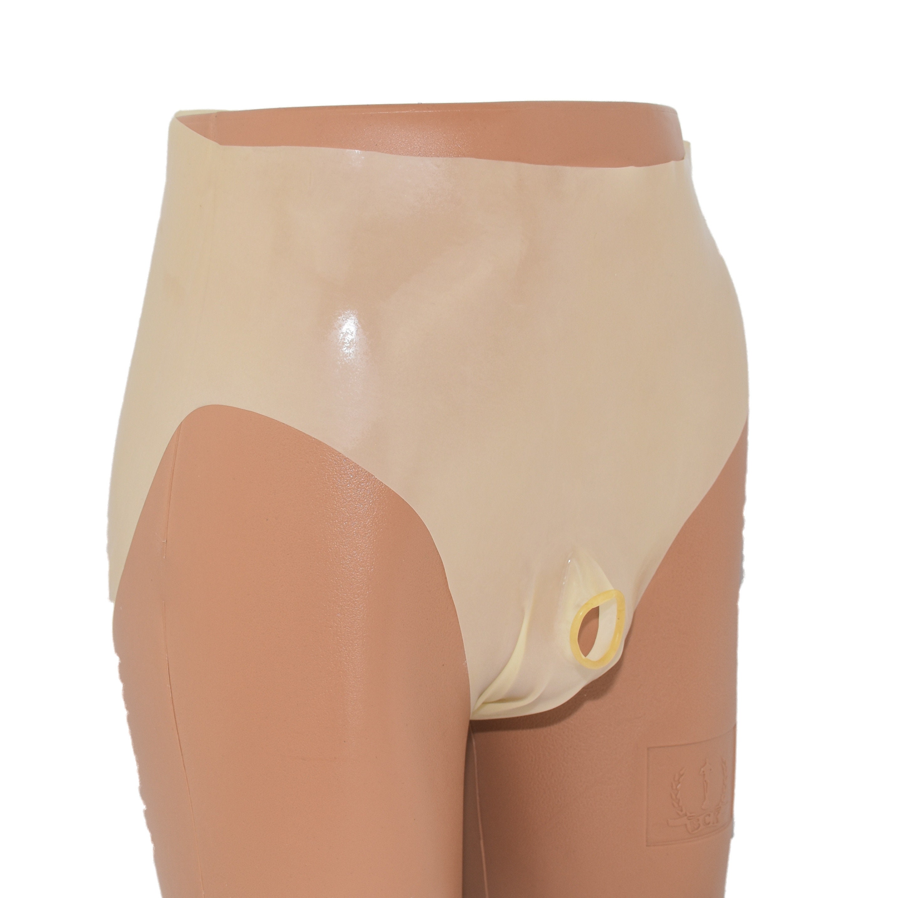 Rubber PVC Adult Baby Euroflex Incontinence Diaper Pants Rubber Pants  Yellow Transparent 