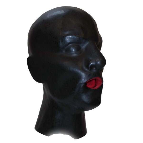 Latex Human Mask  Mundstück und Nasenröhrchen 0,4 mm XL (1437)