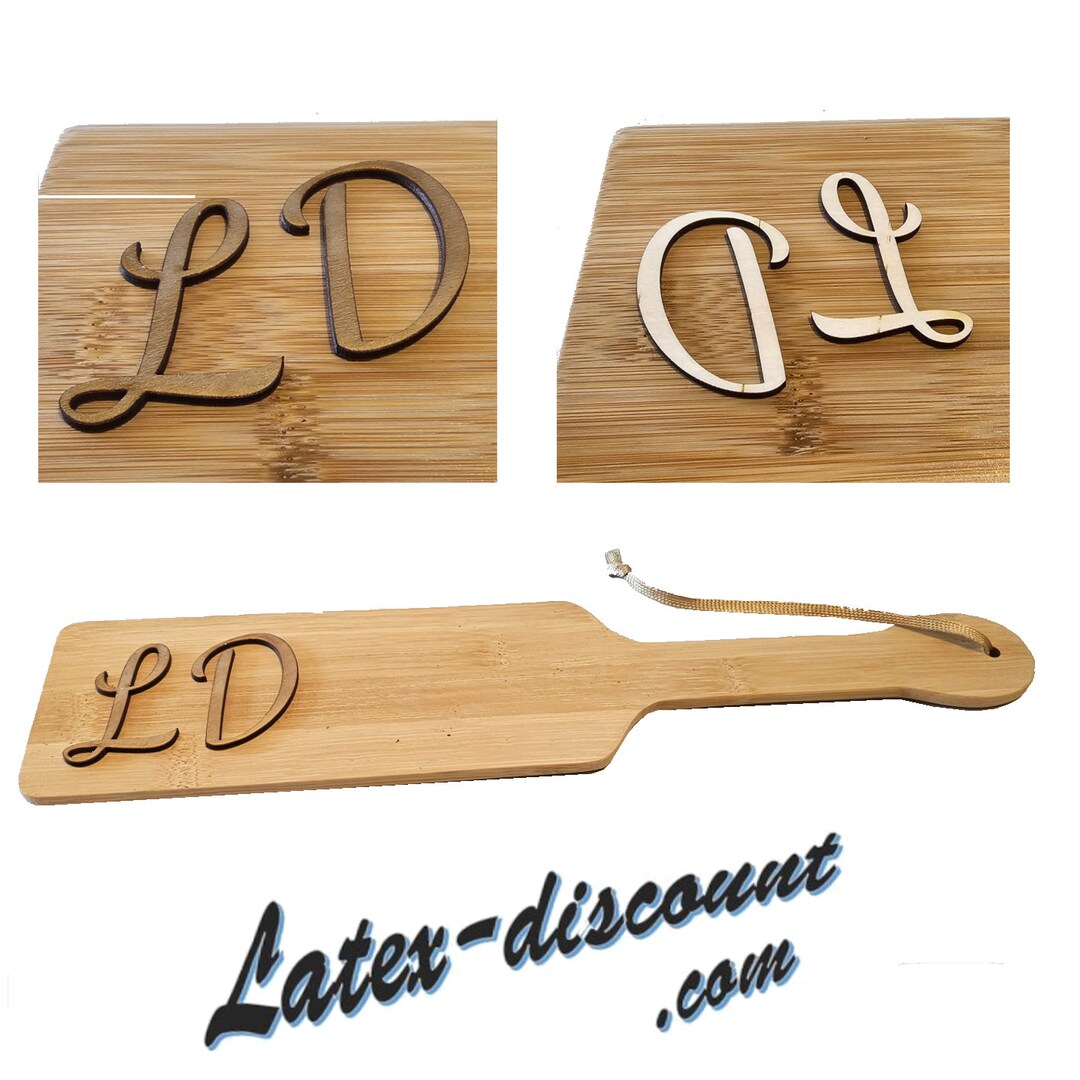 Raised Letters Personalized Spanking Paddle and Laser Engraved