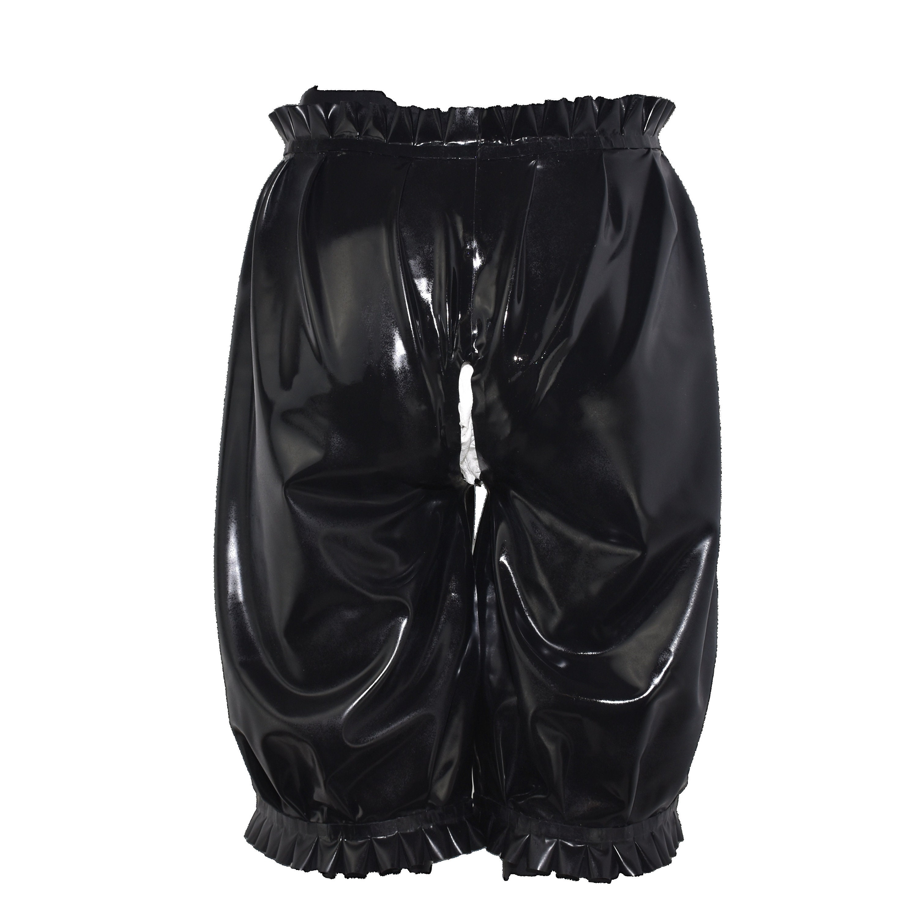 Latex Ruffle Pants Ouvert. in the Step Open Hand Made and Top - Etsy