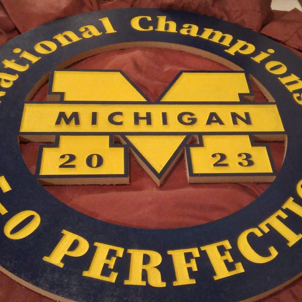 Michigan National Champions 2024 Wall Art