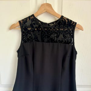 Vintage 90&#39;s Black Lace Rayon Blend Sleeveless Shell Size Small | 90&#39;s Fashion