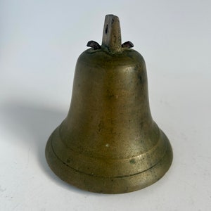 Antique Solid Brass Dinner Bell | Vintage Home Decor | Antique Home Accent