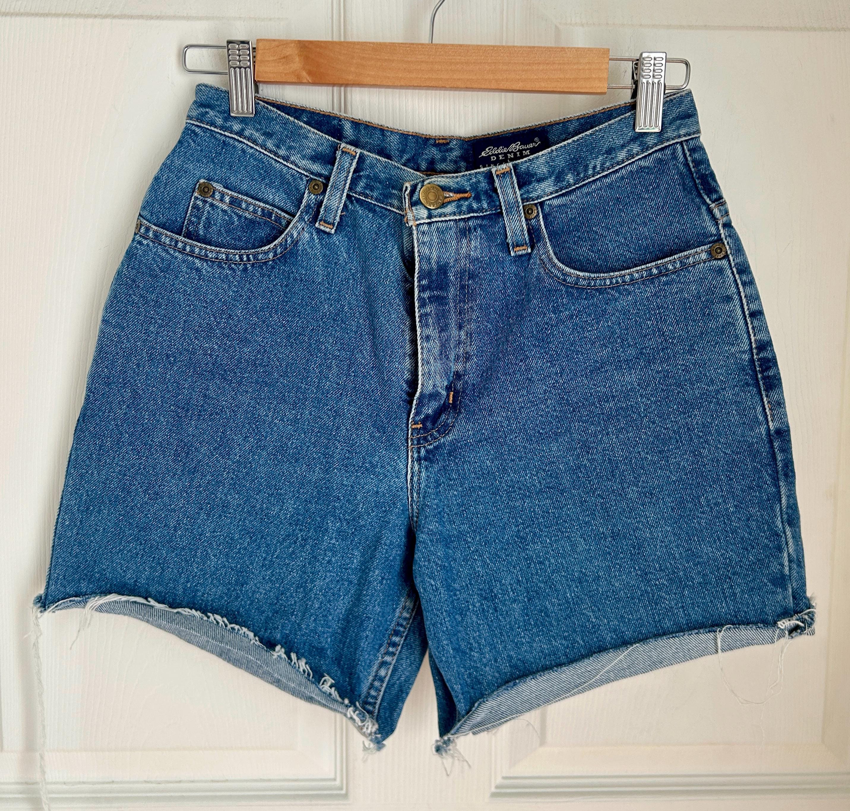 Vintage Eddie Bauer Jean Shorts Size Small | 100% Cotton Denim