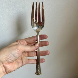Vintage S Kirk & Son Sterling Serving Fork | Silver Serving Fork | 925 Silverware