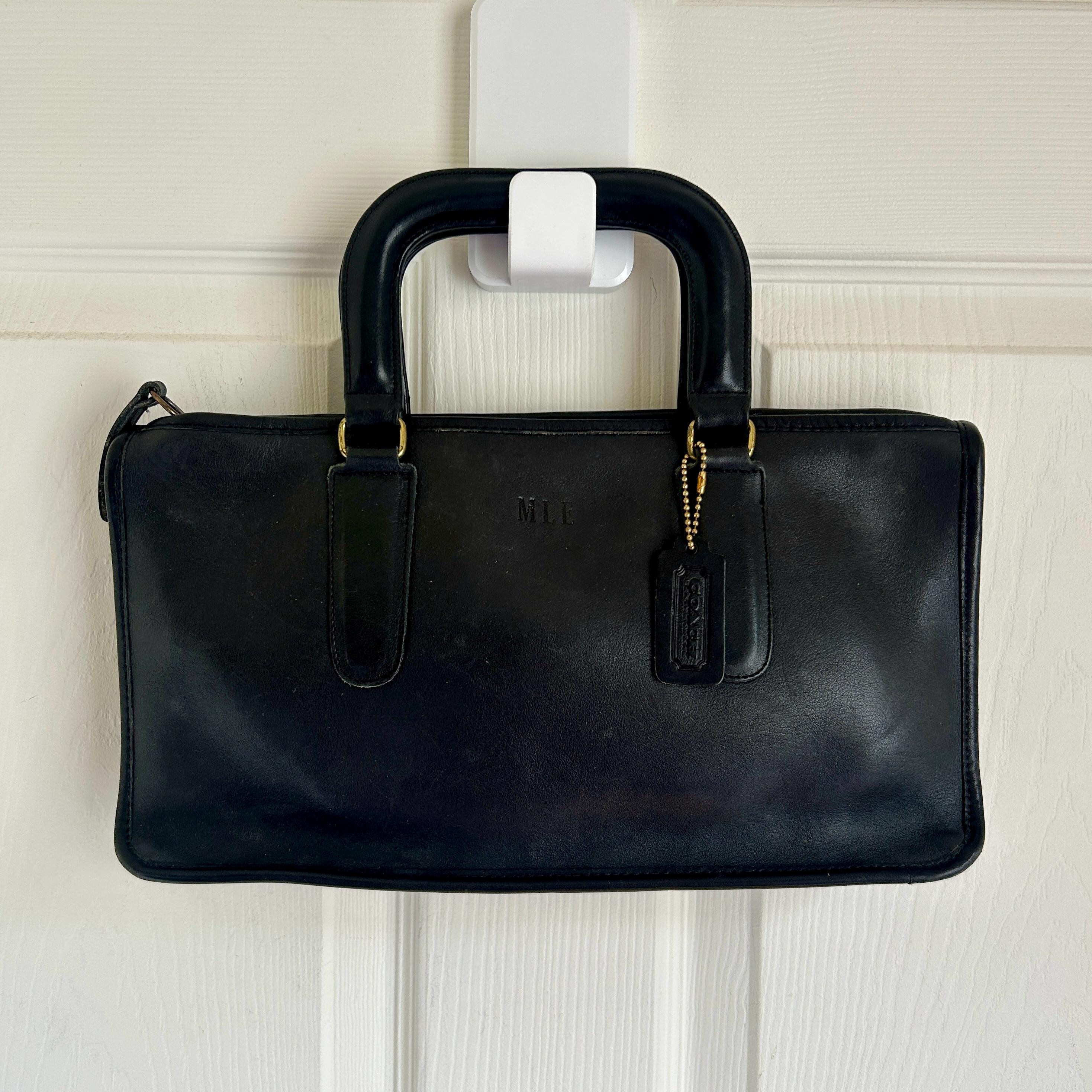 Vintage black coach handbags - Etsy 日本