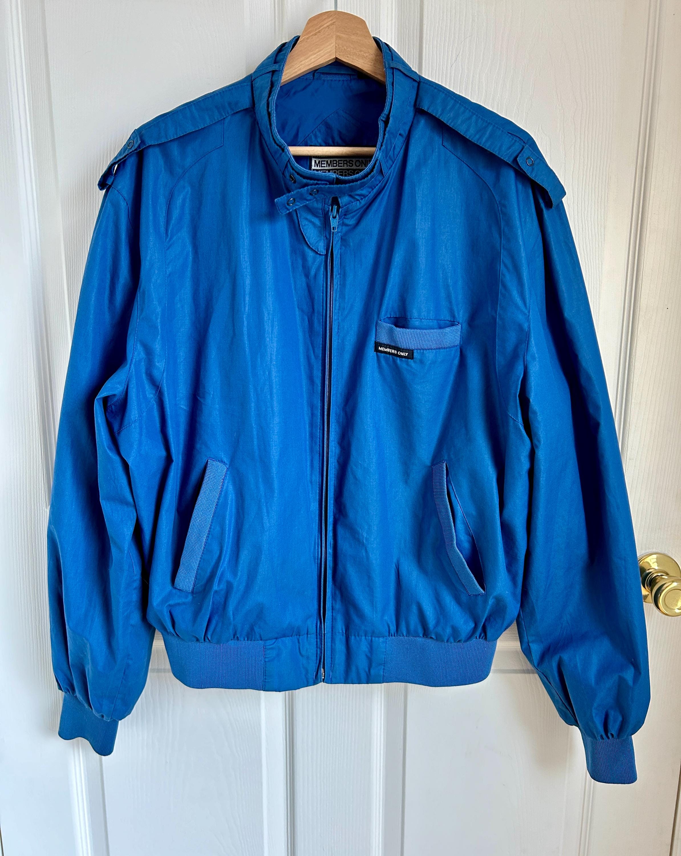 Vintage Men's Blue Members Only Jacket Sz Large | 1980's Classic