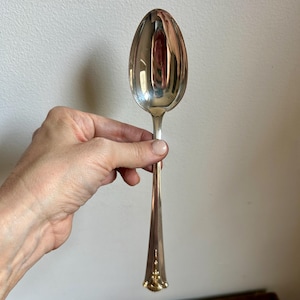 Vintage S Kirk & Son Sterling Serving Spoon | Silver Serving Spoon | 925 Silverware