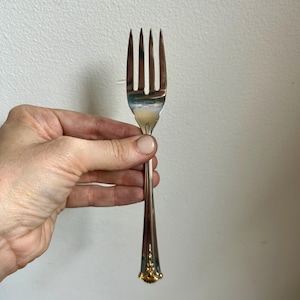 Vintage S Kirk & Son Sterling Salad Fork | Silver Salad Fork | 925 Silverware