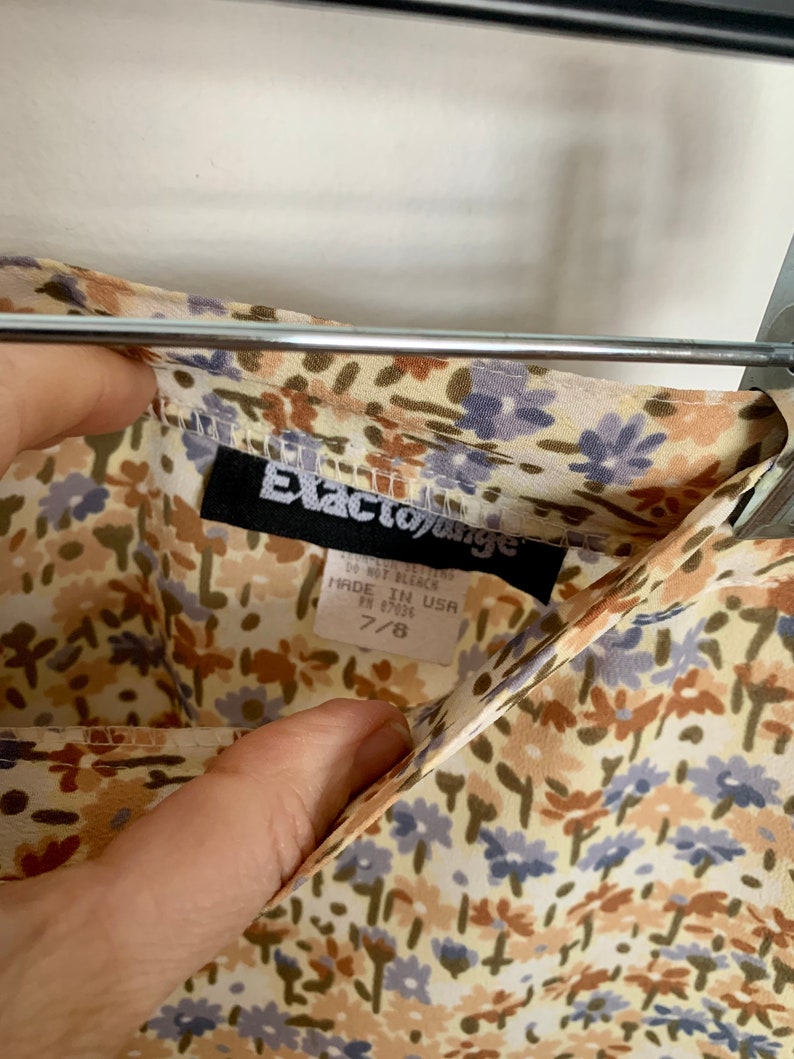 90/'s High Waisted Floral Maxi Skirt Sz Small