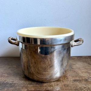 Vintage Silver Plated Handled Champagne Bucket with Insert | Ice Bucket