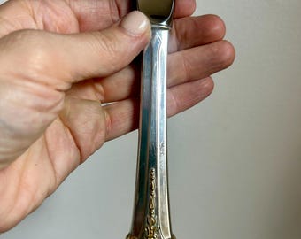 Vintage S Kirk & Son Sterling Silver Dinner Knife | Gold Accent - Etsy