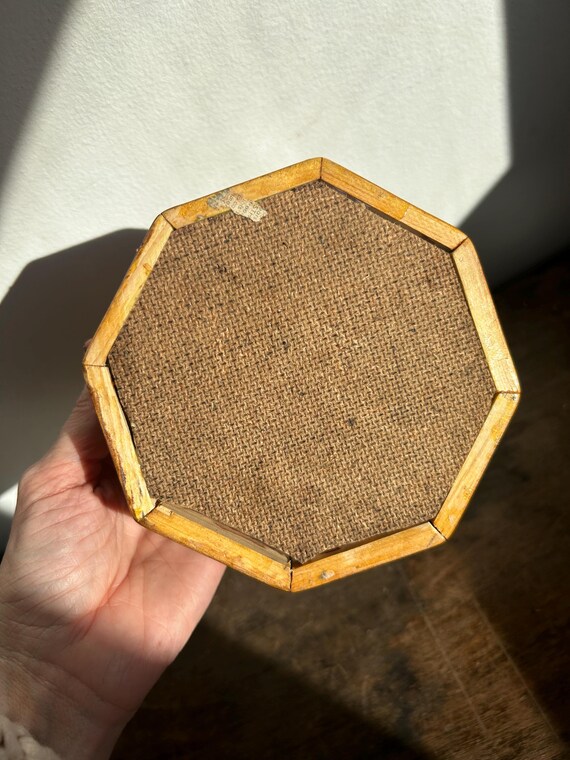 ヴィンテージ木製蓋付き八角形小物入れ | 宝箱 | 素朴なホーム 