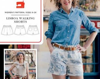 Lisboa Walking Shorts pattern - LC046LS