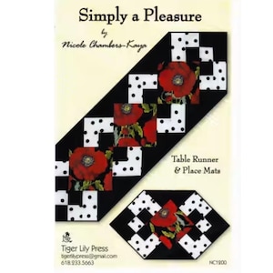 Mönster för bordslöpare "Simply a Pleasure" - TLP1200