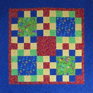 Nifty Nine Patch Quilt Pattern - DIGITAL DOWNLOAD - SQP201D