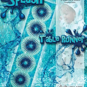 Splash Table Runner Pattern - JNQ198P-WSAS