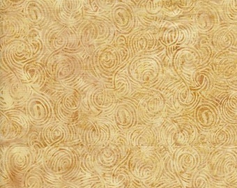 Cream and Light Brown Yarn batik fabric - fat quarter - 111602253 - clearance item