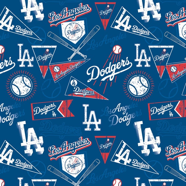 MLB Los Angeles Dodgers fabric - 14418-B