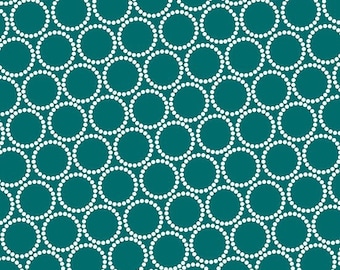 Mini Pearl Bracelets fabric by the yard (choose from light green, teal, yellow) - A-7829