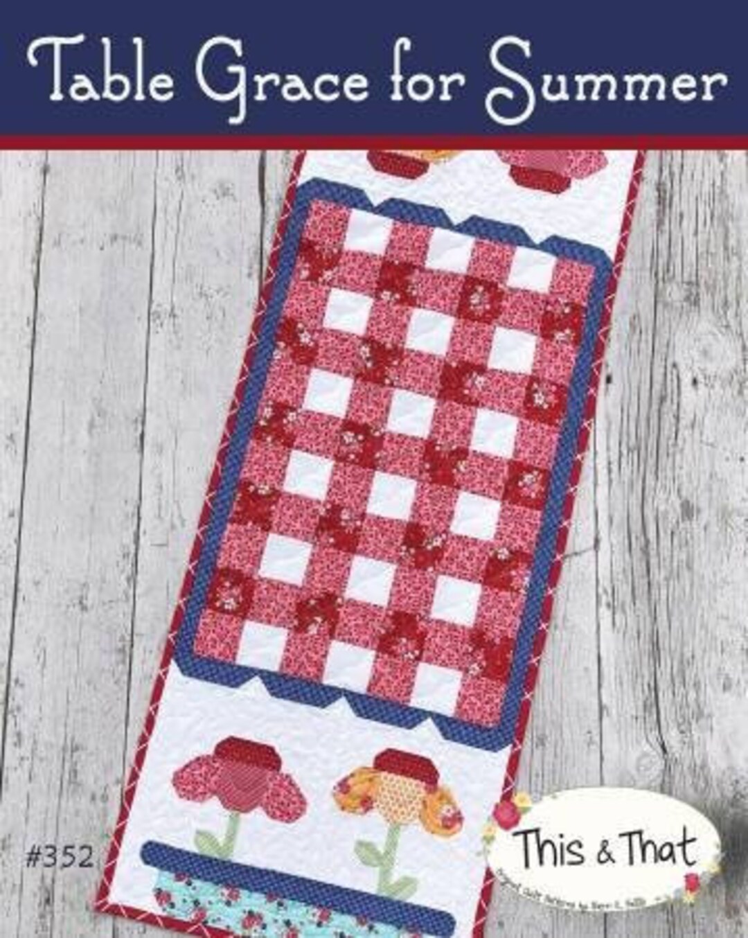 Table Grace for Summer Applique Table Runner Pattern - TAT352 - Etsy