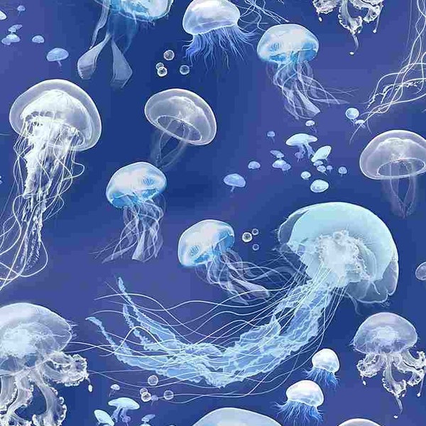 Jellyfish Fabric Etsy