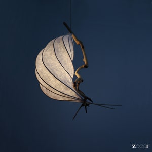 Mariana Trench | Driftwood Sculpture Lamp | Farmhouse Ceiling Light