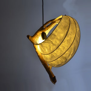 Volance Evis Flying Duck Sculpture Light Driftwood Lamp image 6