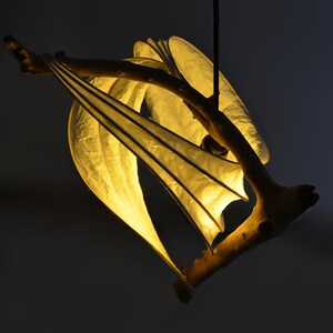 Volance Evis Flying Duck Sculpture Light Driftwood Lamp image 3