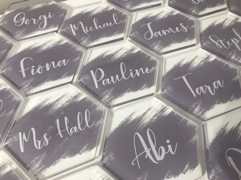 Acrylic Personalised Coasters Name Coasters Favours Etsy