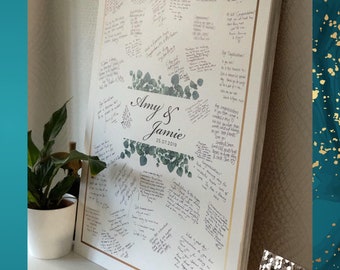 UK BASED | Personalised Guest Book Board | Alternative Guest Book | Forex | Acrylic | Perspex | Personalised Wedding Sign | Premium