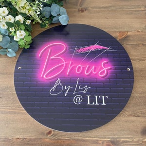 UK Based Acrylic Logo Sign | Premium 5mm Acrylic Logo Plaque | Beauty Logo Sign | Branded Logo Sign for Businesses | Cabin Sign | Salon Logo image 6
