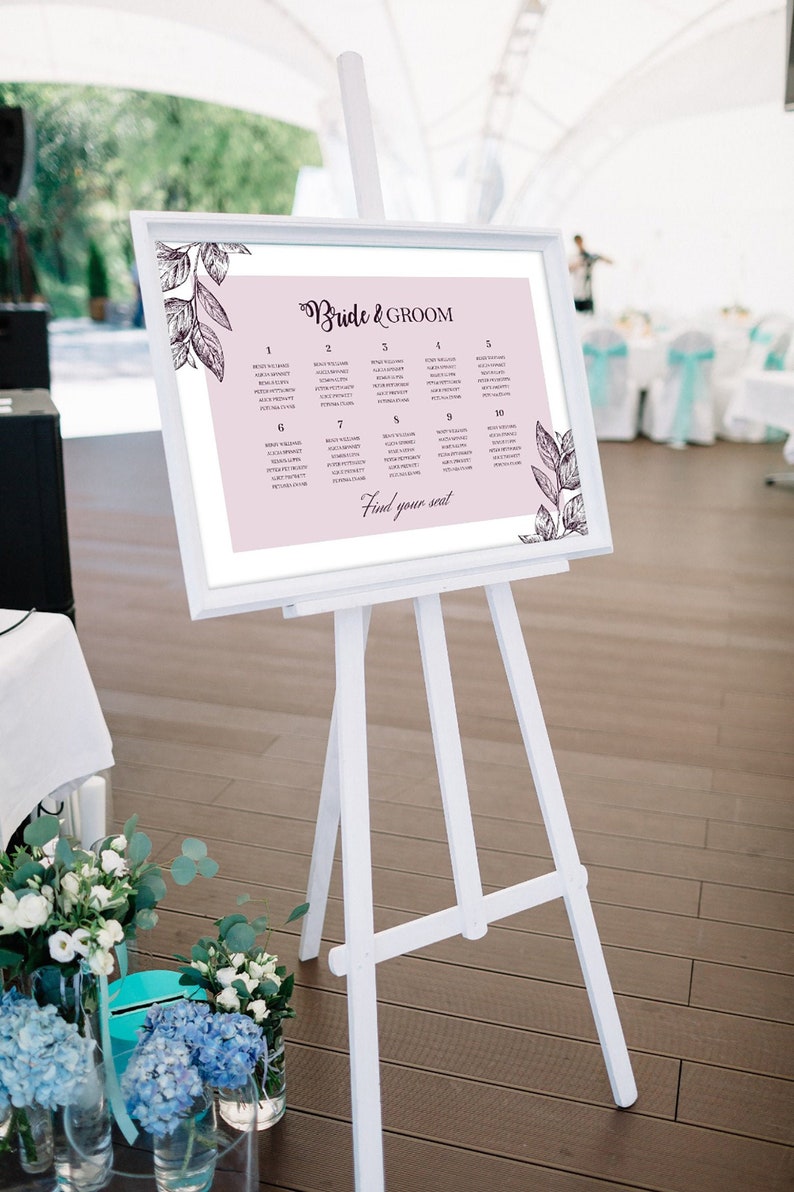 Uk Based Wedding Table Plan 250gsm Paper Wedding Etsy