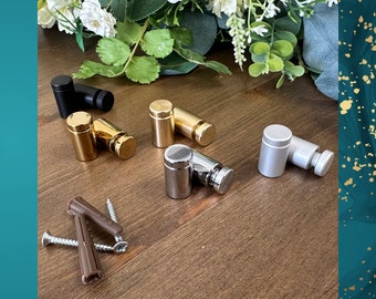 Spacer Stand off Wall Fixing Brackets | Sign Spacer fixings | Barrell Fixings | Gold Sign Wall Fixings | Black Wall Fixings | Silver Fixings