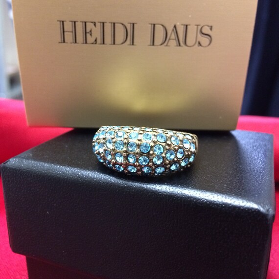 New Heidi Daus "Hugs from Heidi" Turquoise Crystal