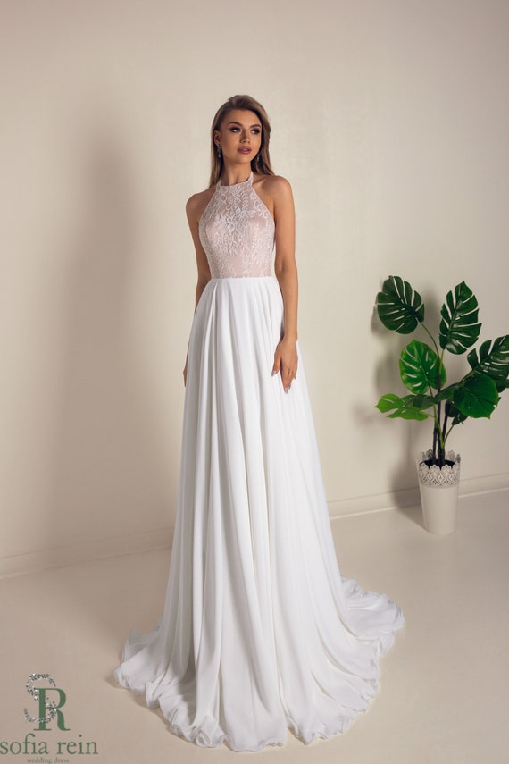 guipure wedding dress