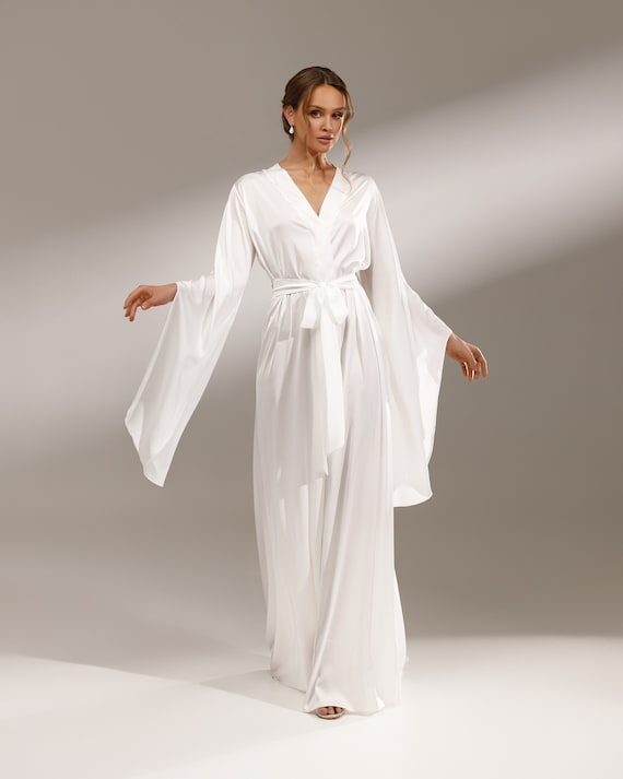 Robe Kimono Bruids Gewaad - Etsy Nederland