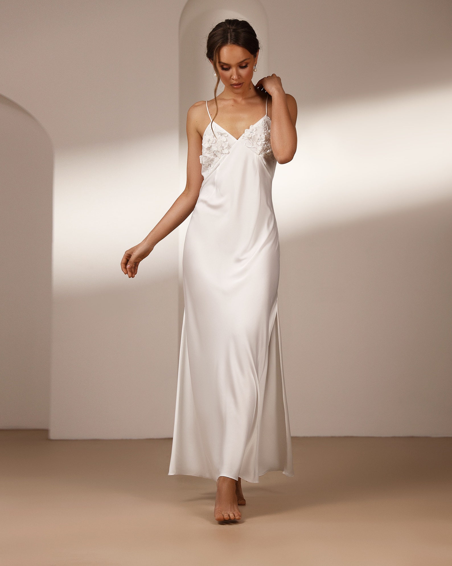 Bridal Slip Dress Bridal Lingerie Bachelorette Party Dress Etsy