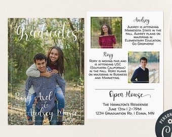 Twins Graduation Etsy