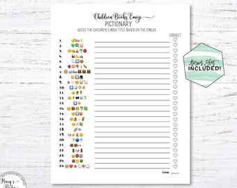 Baby Shower Emoji Game Etsy
