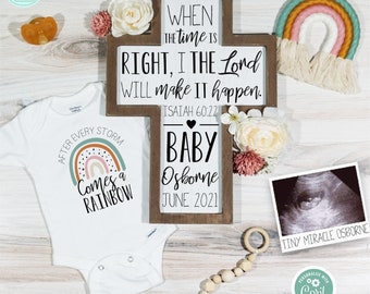 Due Date. After every storm Neutral Pregnancy Announcement Custom Pregnancy Announcement Rainbow Baby Digital Pregnancy Announcement