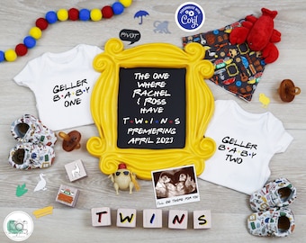 Friends Twins Pregnancy Announcement: Social Media Reveal (digital
