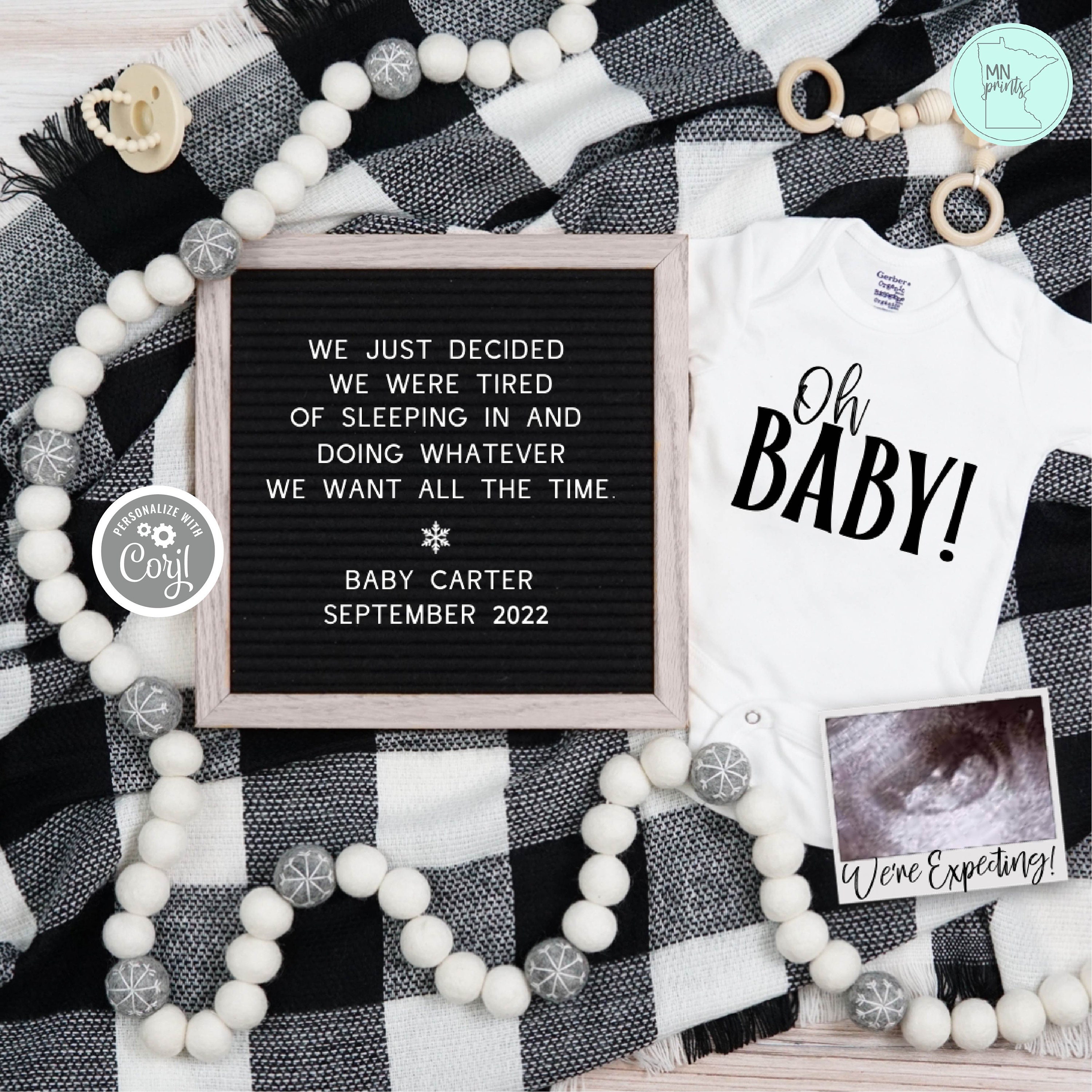 Funny birth best sale announcements