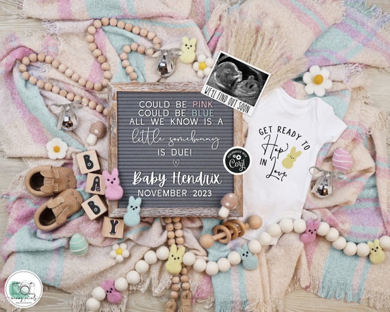 Tie Breaker Pregnancy Announcement Digital Boho Baby -   Digital baby  announcement, Pregnancy announcement, Baby announcement pictures