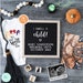 Halloween Pregnancy Announcement for Social Media, Digital Witch Baby Announcement, Spooky Witch's Brew, I Smell a Child, Letter board 